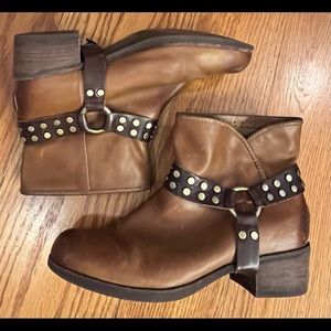 UGG Leather Distressed Boots, Brown